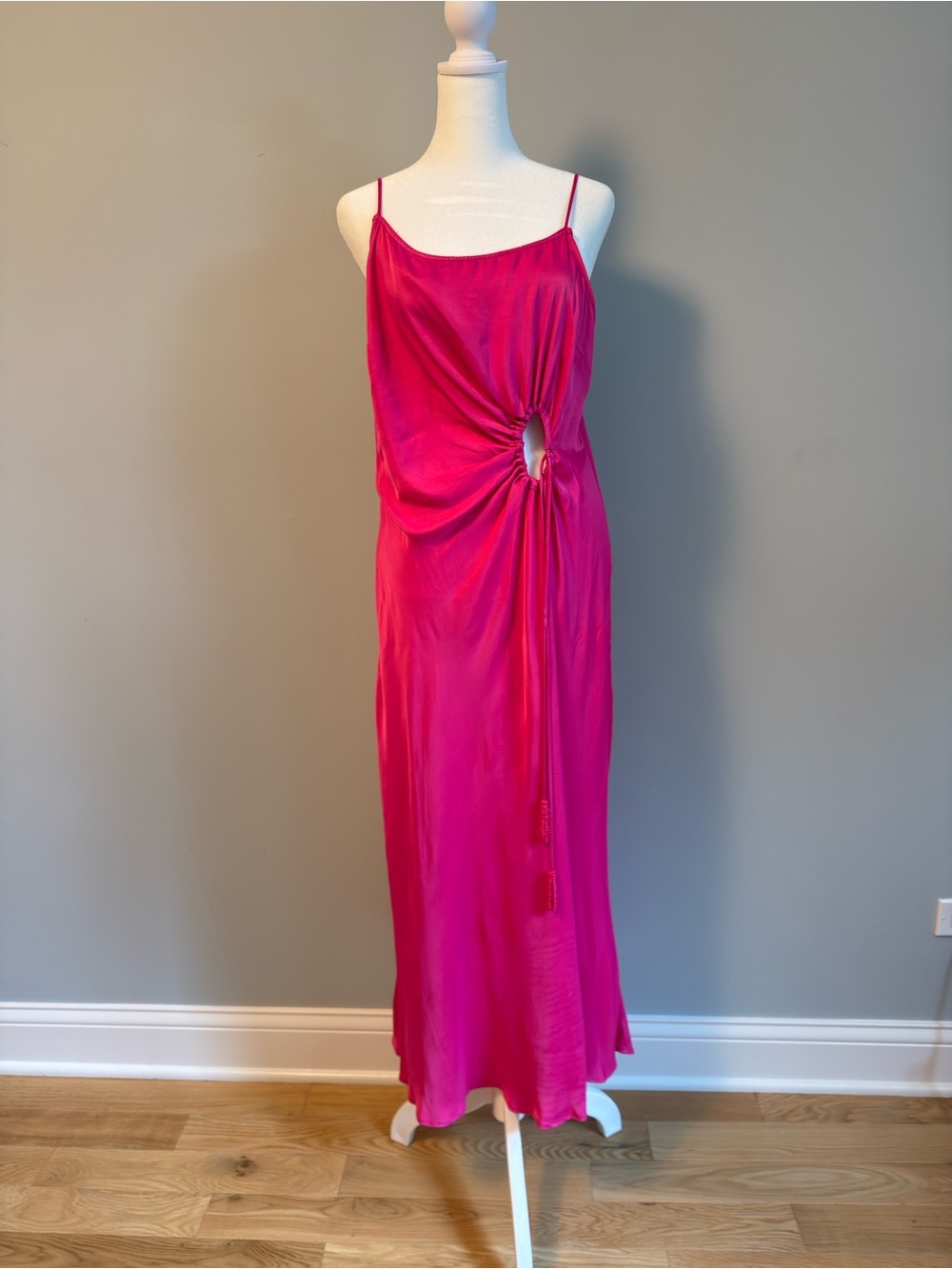 Farm Rio Pink Slip Midi Dress NWT Medium